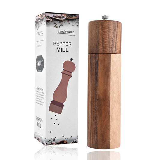 The salt and pepper mill is refillable and will add a stylish touch to your dining table