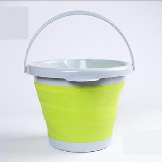The collapsible silicone bucket will take up minimal space when folded and is great for RV and campervan living