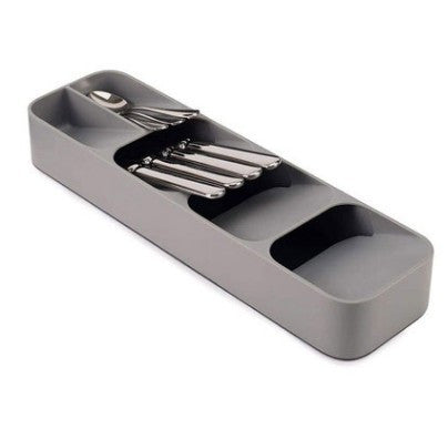 The compact silverware tray is ideal for small kitchens or narrow drawers