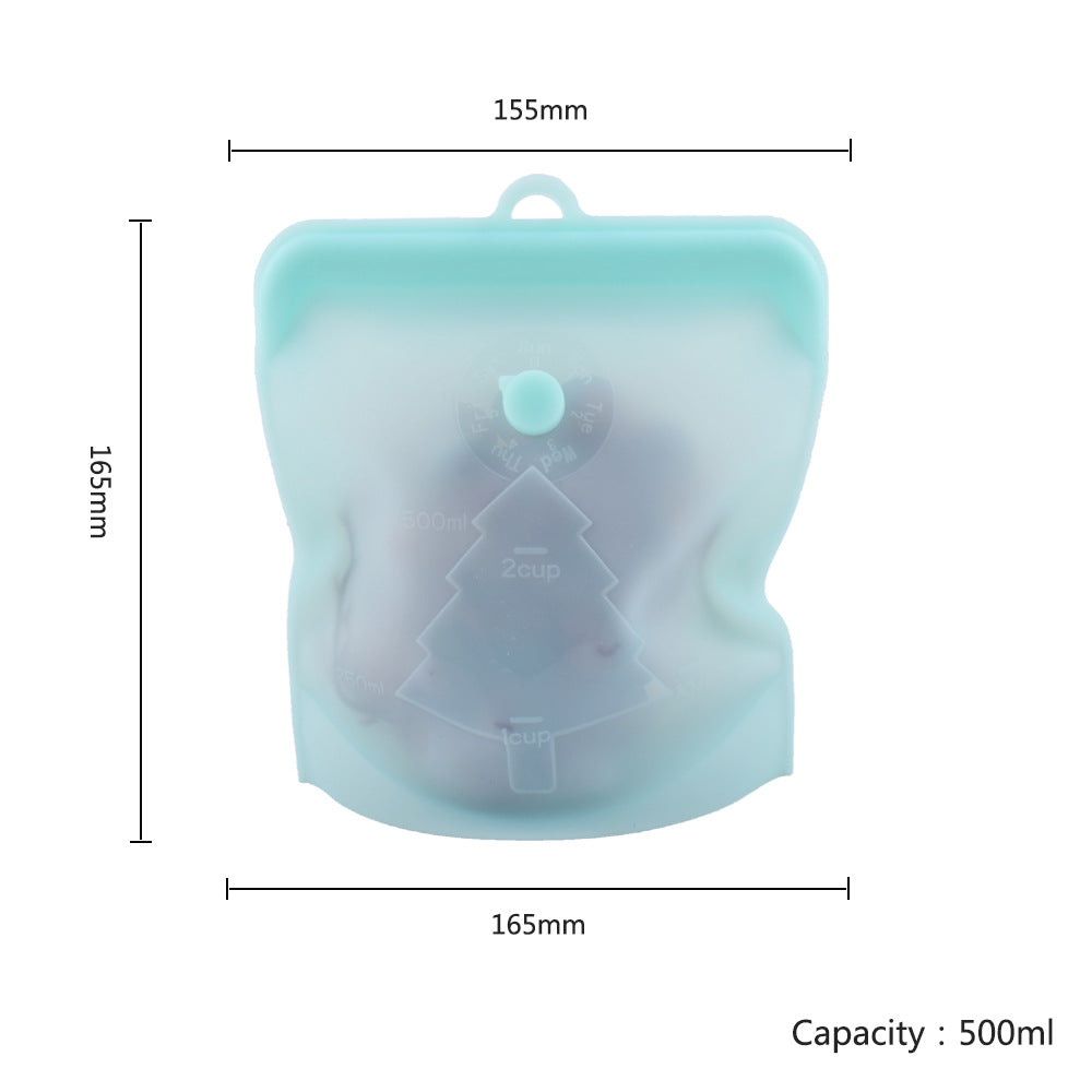 The food storage bags are available in 3 capacities: 500 ml, 1 Litre and 1.5 Litres