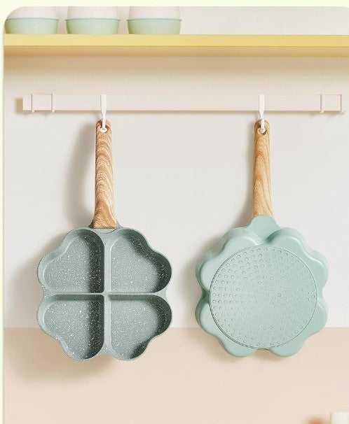 The pan is easy to store.  You can also hang it from a hook on the wall. 