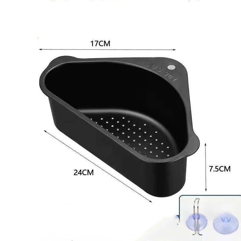 The sink drainer / colander is also useful to wash your vegetables and fruits underthe tap