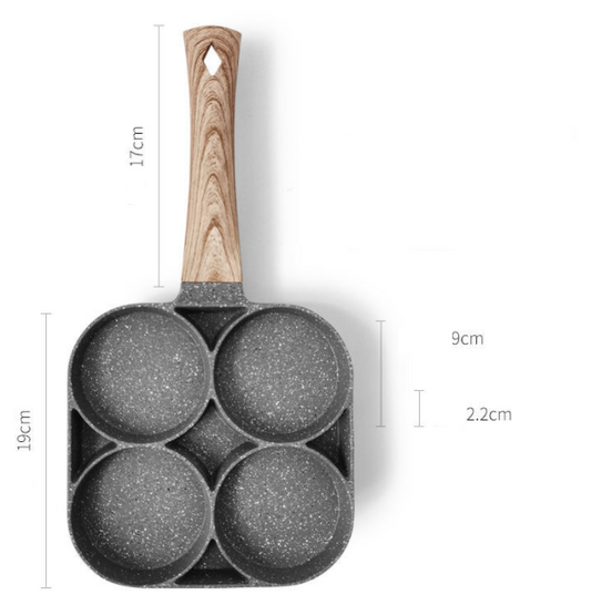 The non-stick frying pan will save you time when cooking for your family or guests 