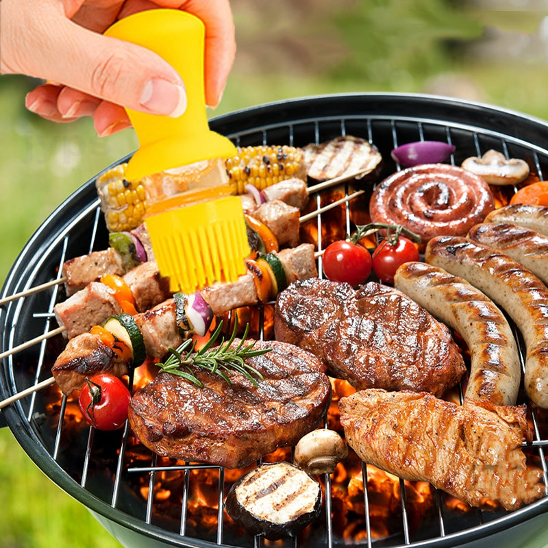 Great for Grilling! Take it on your barbecues and brush oil on your meat, vegetables and fish