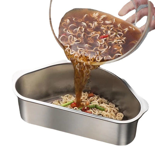The sink draining basket fits in the corner of most sinks and is very useful to use as a hands free colander while you are cooking