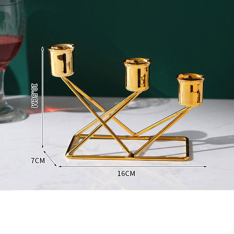 The three arm candle holder will add a touch of elegance to your kitchen countertops
